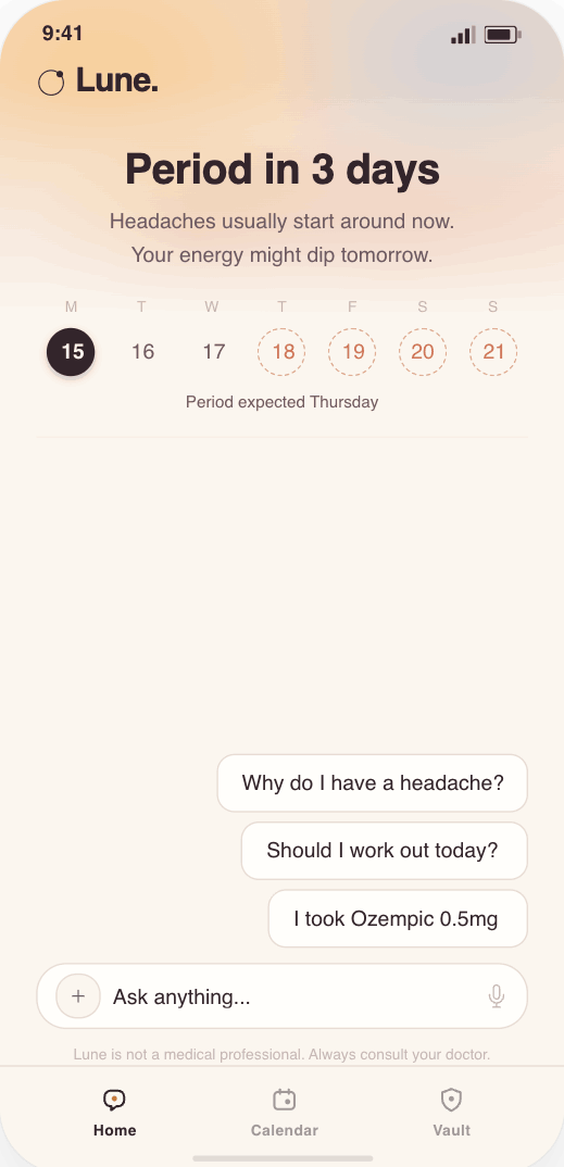 Lune — daily view